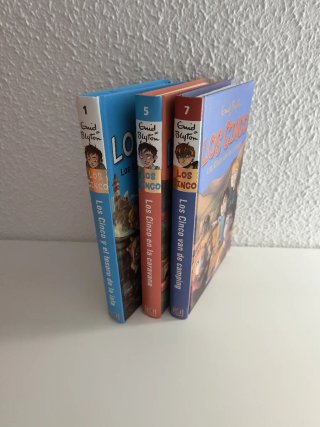 3 libros LOS CINCO de Enid Blyton