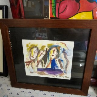 Quadro astratto olio su tela, dieci al pezzo