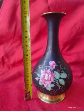 Vaso Porcellana Nera Rosenthal Classic Rose -