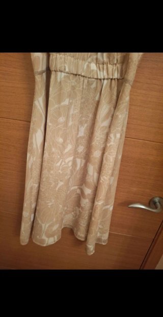 Vestido Tommy Hilfiger beige flores
