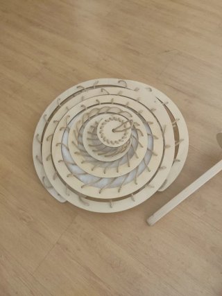 Cama para gatos tipo nido madera