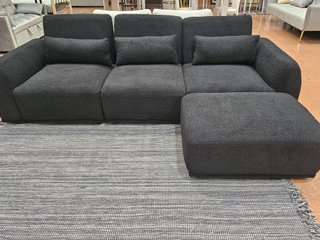 Sofá Chaiselongue Modular Negro
