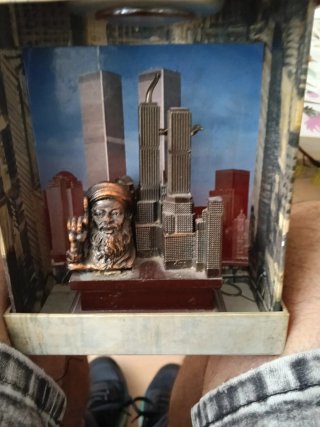 Maqueta Torres Gemelas,y avión estrellado ,