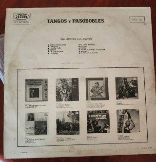 Vinilo Tangos y Pasodobles - José Aguira