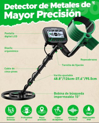 Detector de Metales Alta Precisión Sumergible