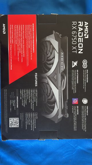 Tarjeta Gráfica MSI RX 6750 XT 12GB MECH 2 V1