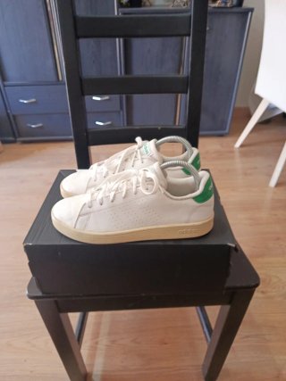 Zapatillas Adidas Talla 38 Blancas y Verdes