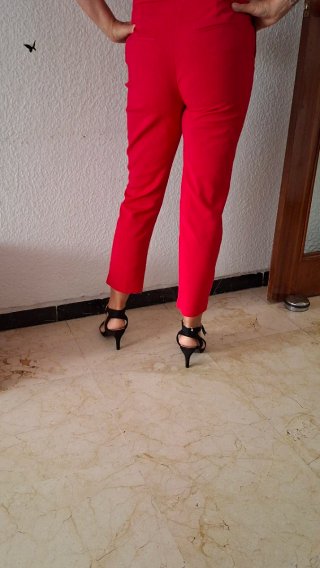 Pantalones rojos de vestir