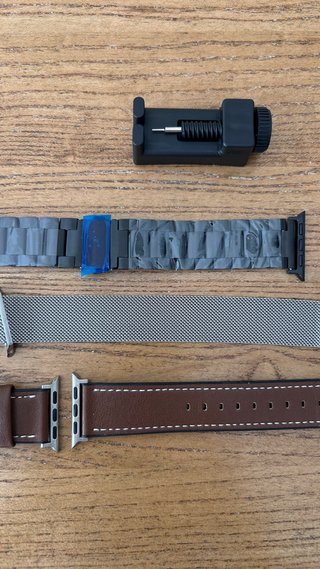 Correas Apple Watch 38-40-41mm Marrón/Plata/Negro