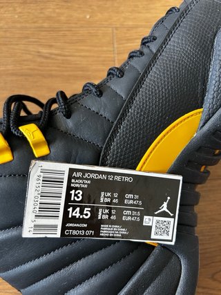 Air Jordan 12 Retro Negro Amarillo