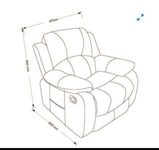 Sillón reclinable Nalui masaje termoterapia