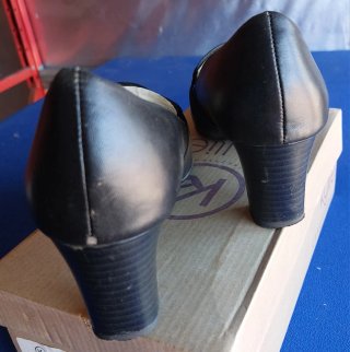Mocasines Aerosoles Piel Talla 37.5 Negros