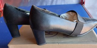 Mocasines Aerosoles Piel Talla 37.5 Negros