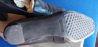 Mocasines Aerosoles Piel Talla 37.5 Negros