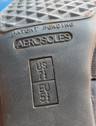Mocasines Aerosoles Piel Talla 37.5 Negros