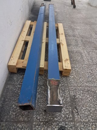 Viga Doble UPN 120 mm. Altillo, pilar, escalera
