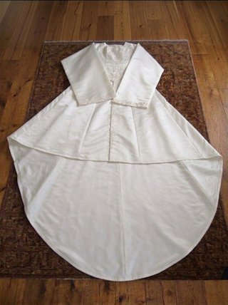 Vestido de Novia Marfil con Chal