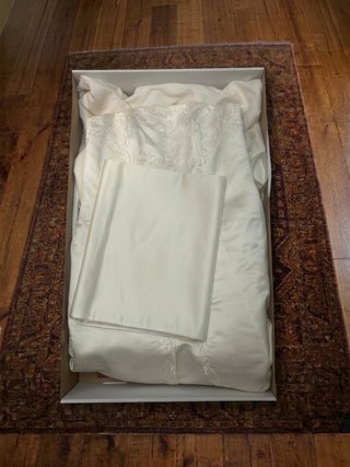 Vestido de Novia Marfil con Chal