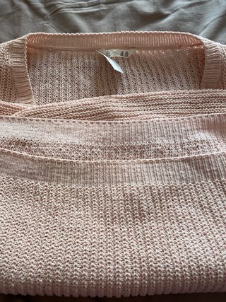 Jersey rosa cuello pico