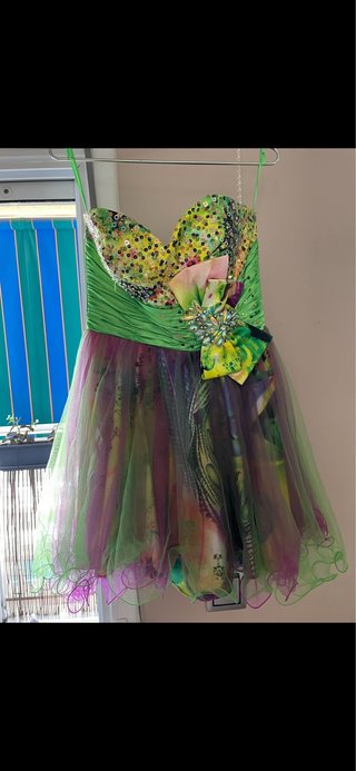 Vestido fiesta lentejuelas y tul Talla M