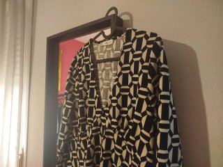 Vestido Mango Mini Manga Larga Estampado