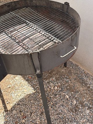 Barbacoa Redonda Ø70 cm con Soporte Paellera