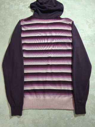 Camisola Puma Listrada Roxo e Rosa