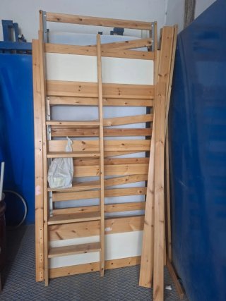 Litera IKEA Vradal Madera + Colchón (¡IMPECABLE!)