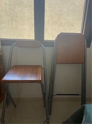 Banquetas altas cocina madera y metal