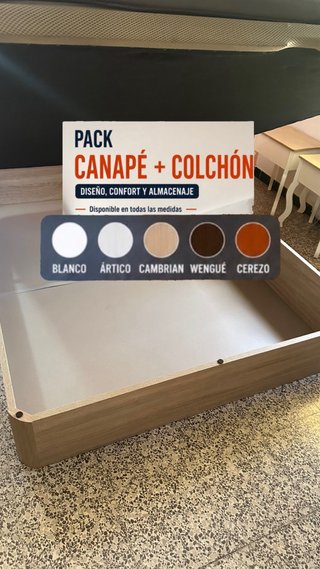 Canapé + Colchón (Pack)