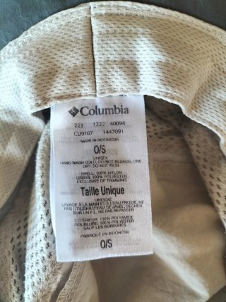 Gorro de verano Columbia beige de caballero 1 uso.