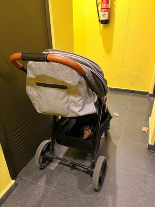 Carrito ligero gris plegable kindekraft