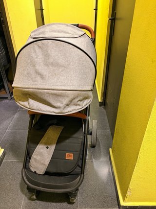 Carrito ligero gris plegable kindekraft