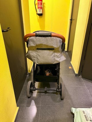 Carrito ligero gris plegable kindekraft