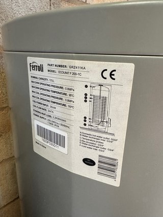 Acumulador Termo Placa Solar Sanitaria