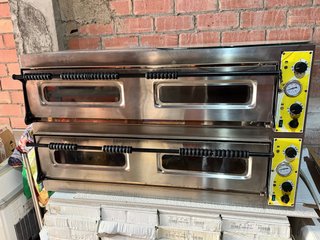 Horno de pizza industrial doble trifasico