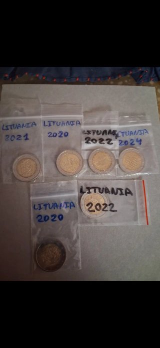 Monedas Lituania 2020-2024