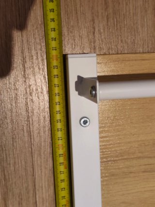 Perchero madera y metal con balda superior
