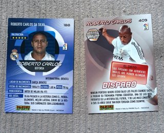 Cromo Roberto Carlos Disparo