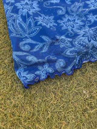Falda Estampada Azul Y2K