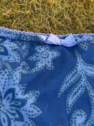 Falda Estampada Azul Y2K