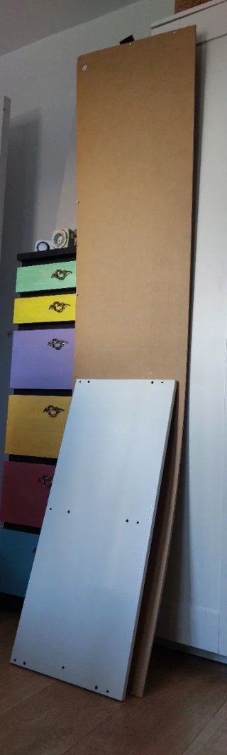 Puertas de vitrina BRIMNES Ikea blanca cristal