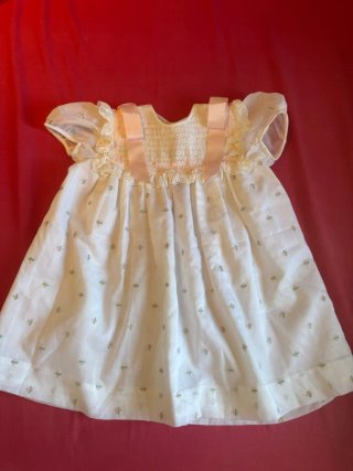 Vestido bebé hecho a mano floral