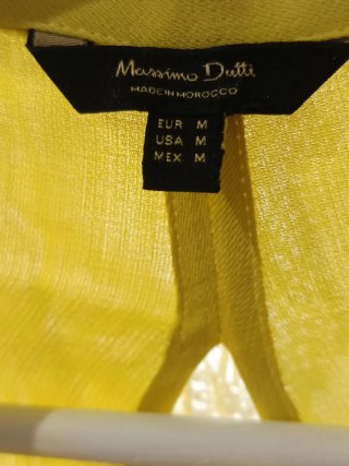 Camisa Massimo Dutti original color lima