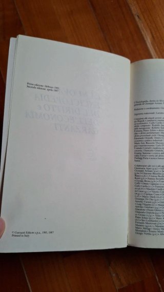 Enciclopedia del diritto e dell'economia Garzanti