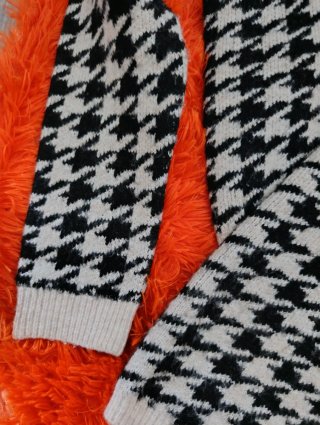 Conjunto jersey y falda pata de gallo