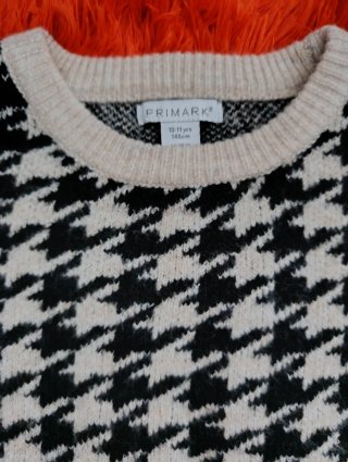 Conjunto jersey y falda pata de gallo