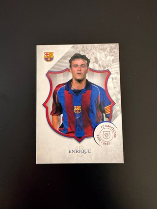 Tarjeta Luis Enrique FC Barcelona Topps