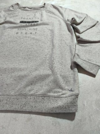 Camisola Cinza com Frase Motivacional
