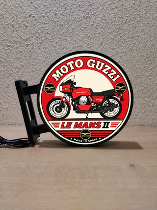 Lote 2 Carteles Luminosos Moto Guzzi
